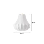 Viscontea Silk Pendant Light: Designer Italian Lamp for Living Room, Bedroom, Kitchen & Dining