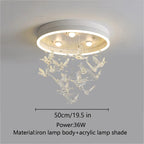 Flying Bird Ceiling Light: Fashionable and Romantic Kid's Room Decor Lamp
