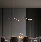 Modern Pendant Lighting 120cm Black Gold Gray White Fixture for Living Room and Kitchen
