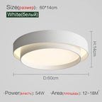 Nordic Minimalist Ceiling Lamp - Modern & Creative Master Bedroom Lighting