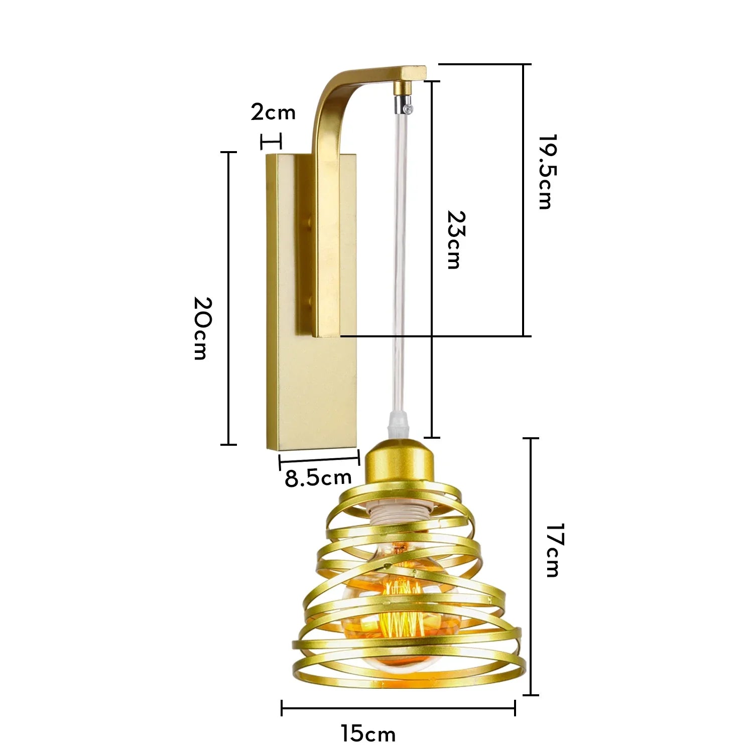 Modern Vintage LED Wall Lamp Bedside Light Fixture Sconce Indoor Lighting Fixture E27