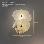 Natural Marble LED Chandelier for Luxury Living Room Art Deco, Dining Room Lighting