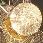 Sunflower LED Wall Lamp: Nordic Modern Bedroom Decor Flower Wall Light