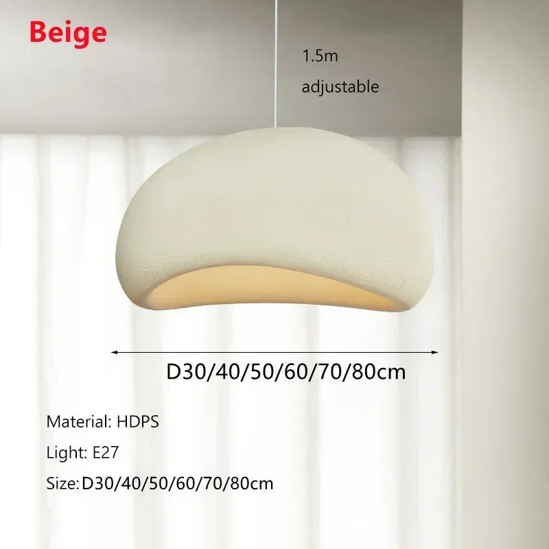 Minimalist LED Pendant Chandelier Light for Living Room - Wabi Sabi Design