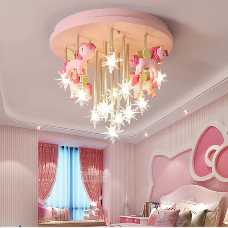 Anime Animal Ceiling Light for Kids' Room Decor