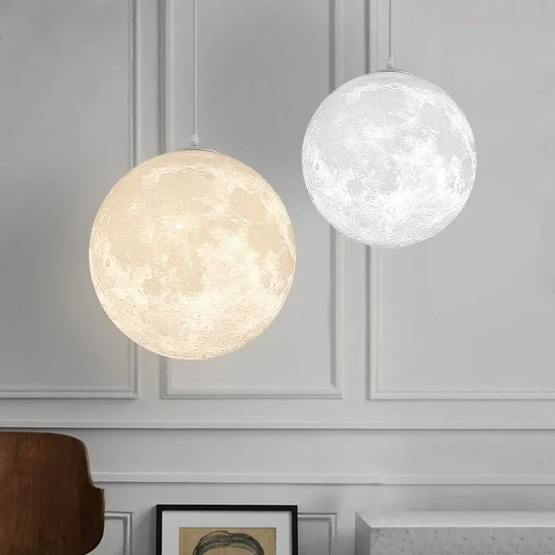 Moon Medal LED Pendant Light – Modern Indoor Hanging Lamp for Home Decor