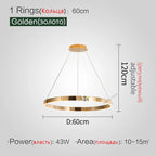 Diamond Ring Chandelier | Nordic Crystal Bedroom and Living Room Luxury Lamp