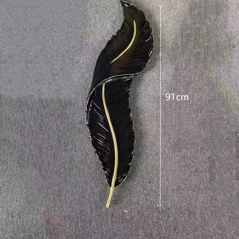 White Feather Resin Wall Lamp for TV Backdrop, Bedroom, Aisle, Corridor