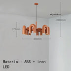 Modern Plastics Chandelier for Dinning Room Art Decor Pendant Lighting
