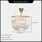 European Style Crystal Chandelier Pendant Light for Loft Living Room, BedRoom, Home Decor