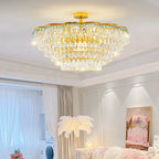 Crystal Light Chandelier | Post-Modern European Luxury for Living Room, Bedroom, Dining