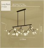 2024 Nordic Firefly LED Chandelier - Ideal for Living Room, Bedroom, Dining Room