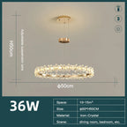Crystal LED Chandelier for Home Decor & Luxury Lighting