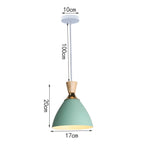 Modern Nordic Aluminum Pendant Lights for Kitchen Living Room, E27 LED Suspension Luminaire