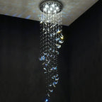 Crystal Staircase Chandelier: Luxury LED Hanging Lamps for Modern Living Room