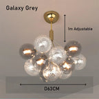 Multicolor Glass Ball Chandeliers Pendant Lights for Living Room Dining Bedroom