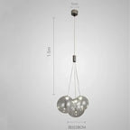 Modern Glass Ball LED Pendant Lamps for Kitchen Bedroom Living Room Lighting
