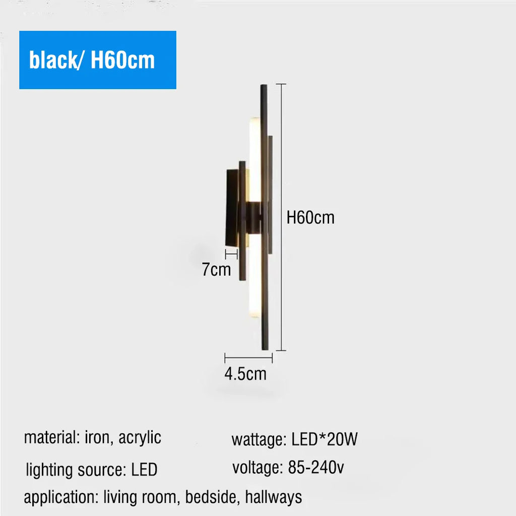 Afralia LED Long Liner Wall Light Fixture for Living Room Dining Room Staircase Sconces