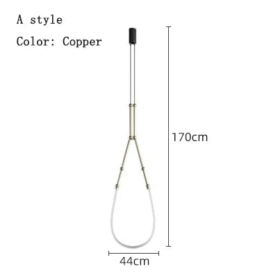 Linear Creative Chandelier: Nordic Italian Designer Modern Lighting for Living Room Lobby