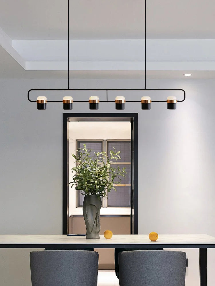 Strip Chandelier: Modern Minimalist Dining Room Lamp for Restaurant, Bar, and Home