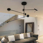 Rotatable Arm LED Chandelier: Minimalist Nordic Design for Living/Dining/Hall Light