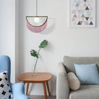 Pink Tassel Bedside Chandelier, Nordic Ins Style Creative Bedroom Lamp