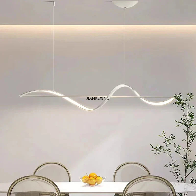 Minimalist Strip LED Pendant Lights for Living Room Dining Room Kitchen Decor