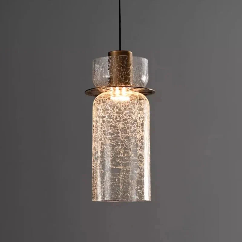 Retro Artistic Crack Craft Glass Chandelier