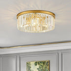 Crystal Flush Mount Ceiling Light for Elegant Home Decor
