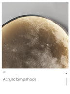 Moon Wall Light: Nordic Modern Decorative Lamp for Bedroom and Living Room