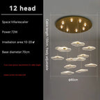Modern Duplex Chandelier for Luxe Living and Sales Spaces