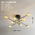 Glass Ball LED Chandelier Ceiling Light for Living Room and Kitchen