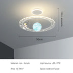 LED Chandelier for Boy's Room with Remote Control and Modern Design