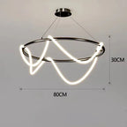 Long Hose LED Ceiling Chandelier for BarTable Dining Room