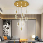 Luxury Maple Leaf Staircase Pendant by - Duplex Villa Chandelier