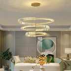 Crystal Chandeliers: Modern Luxury LED Lighting Fixture for Living, Dining, and Bedroom