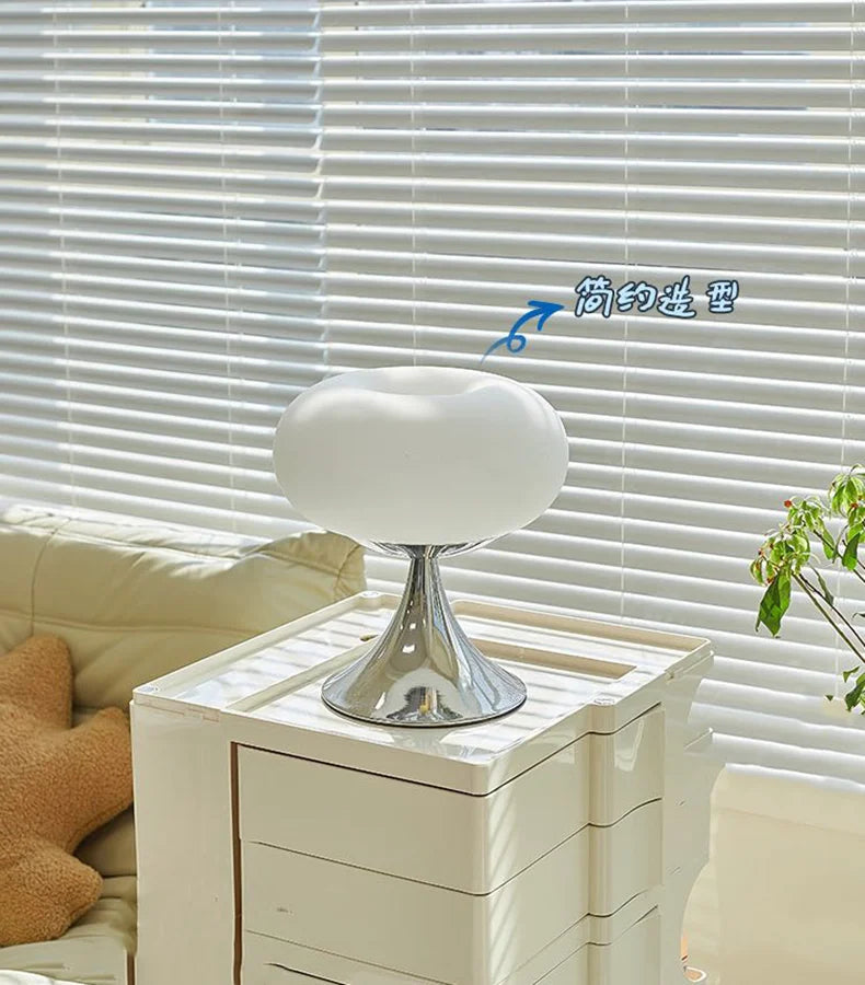 Glass Table Lamp Bauhaus Design for Cozy Living Space