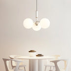 Magic Bean 9 White Glass Chandelier LED Suspension Lamp