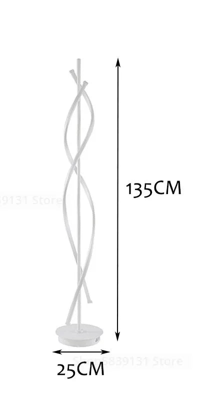 LED Acrylic Art Floor Lamp Modern Home Décor Living Room Bedroom Light