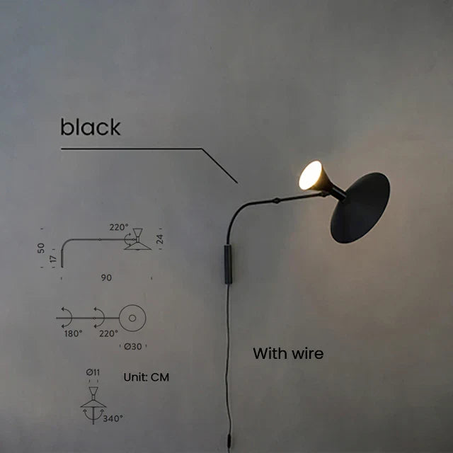 Modern Rotatable LED Wall Lamp for Living Room Bedroom Study Reading
