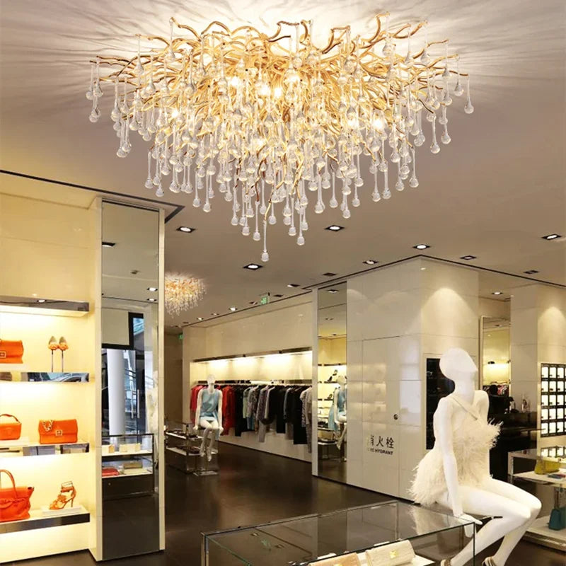 Crystal Ceiling Chandelier: Modern Luxury for Living, Dining, Bedroom, Hotel, Hall Décor