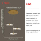 Lotus Leaf LED Pendant Chandelier for Staircase & Living Room Beauty