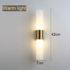 Acrylic Cylinder Wall Lamp for Bedroom, Living Room, Study - LED Lighting