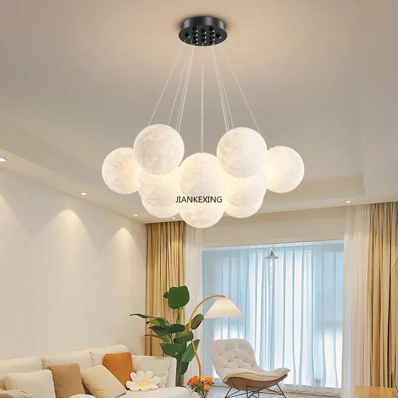 Bubble Ball LED Pendant Lights: Modern Chandelier for Living Dining Bedroom Office Decor