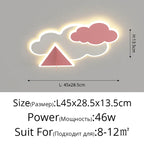 Modern Kids Room Ceiling Chandelier for Bedroom Study Living Room Lighting Fixtures