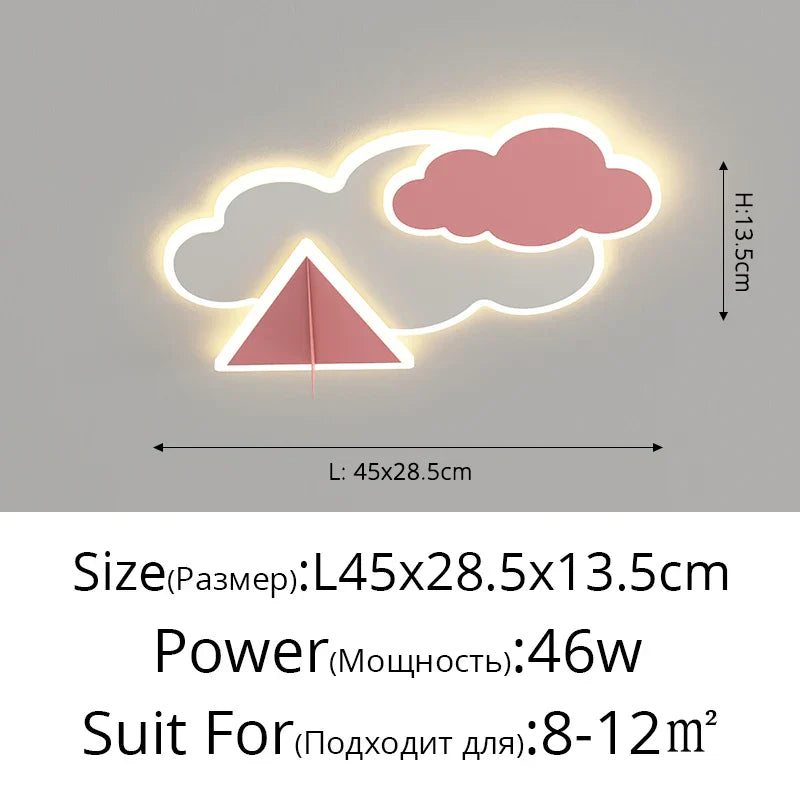 Modern Kids Room Ceiling Chandelier for Bedroom Study Living Room Lighting Fixtures