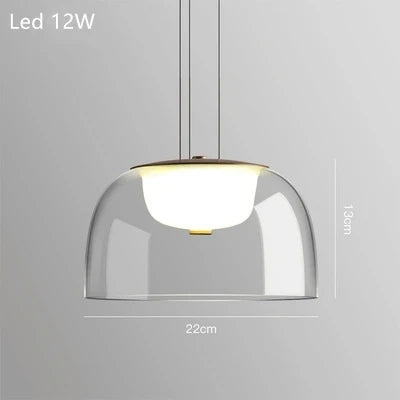 Nordic Glass Pendant Lamp for Modern Living Spaces