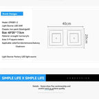 Modern Square LED Ceiling Light for Corridor, Hallway, Bedroom - Simple & Stylish Room Lighting