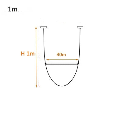 Nordic Restaurant Living Room LED Chandelier: Simple, Elegant Duplex Staircase Hall Design