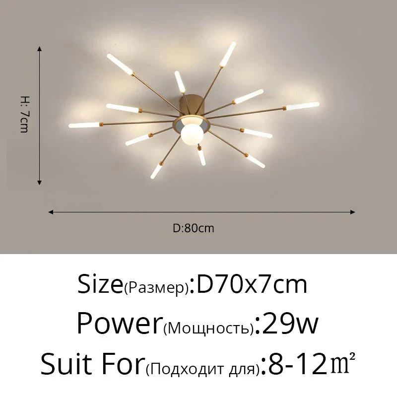 LED Chandelier Lights - Modern Indoor Lighting for Living Room, Kids Room, Bedroom